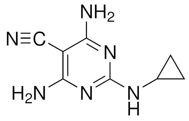 5-Pyrimidinecarbonitrile, 4,6-diamino-2-(cyclopropylamino)-