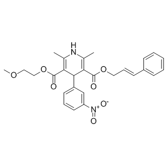 Frc 8653,1,4-dihydro-2,6-dimethyl-4-(3-nitrophenyl)-3,5-pyridinedicarboxylic acid 2-methoxyethyl (2E)-3-phenyl-2-propenyl ester
