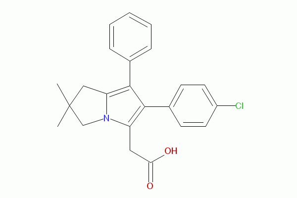 [2,2-Dimethyl-6-(4-chlorophenyl)-7-phenyl-2,3-dihydro-1H-pyrrolizin-5-yl]acetic acid