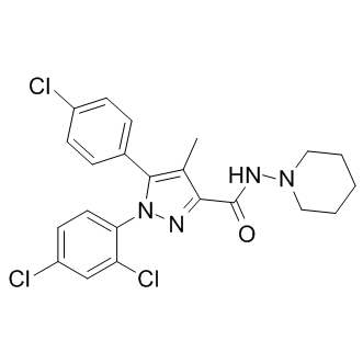 5-(4-Chlorophenyl)-1-(2,4-dichlorophenyl)-4-methyl-N-piperidinopyrazole-3-carboxamide