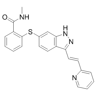 N-甲基-2-((3-((1E)-2-(吡啶-2-基)乙烯)-1H-吲唑-6-基)硫)苯甲酰胺