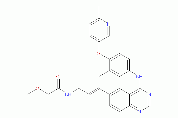 (E)-Ethyl (3-(4-((3-methyl-4-((6-methylpyridin-3-yl)-oxy)phenyl)amino)quinazolin-6-yl)allyl)ca