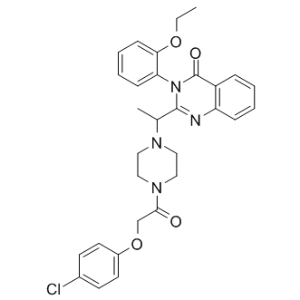4(3H)-Quinazolinone, 2-[1-[4-[2-(4-chlorophenoxy)acetyl]-1-piperazinyl]ethyl]-3-(2-ethoxyphenyl)-