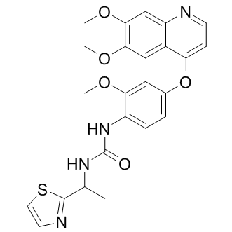 N-[4-[(6,7-Dimethoxy-4-quinolinyl)oxy]-2-methoxyphenyl]-N'-[1-(2-thiazolyl)ethyl]urea