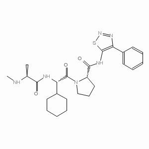L-Prolinamide, N-methyl-L-alanyl-(2S)-2-cyclohexylglycyl-N-(4-phenyl-1,2,3-thiadiazol-5-yl)-