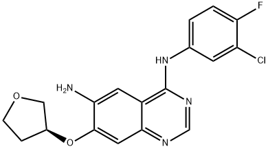 (S)-N4-(3-chloro-4-fluorophenyl)-7-(tetrahydrofuran-3-yloxy)quinazoline-4,6-diammine