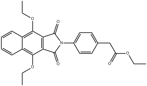 ethyl [4-(4,9-diethoxy-1,3-dioxo-1,3-dihydro-2H-benzo[f]isoindol-2-yl)phenyl]acetate