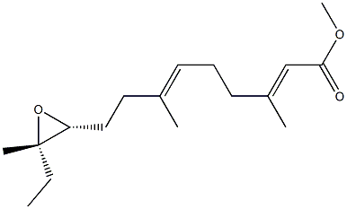 (2E,6E)-9-[(2R)-3α-Ethyl-3-methyloxiran-2α-yl]-3,7-dimethyl-2,6-nonadienoic acid methyl ester