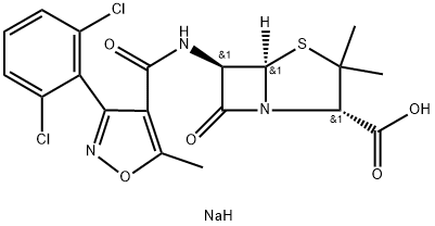 sodium 6-({[3-(2,6-dichlorophenyl)-5-methylisoxazol-4-yl]carbonyl}amino)-3,3-dimethyl-7-oxo-4-thia-1-azabicyclo[3.2.0]heptane-2-carboxylate