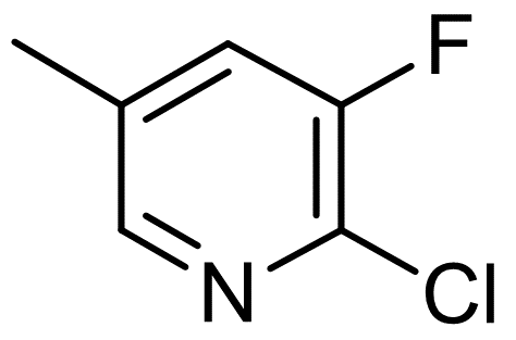 Pyridine, 2-chloro-3-fluoro-5-methyl-