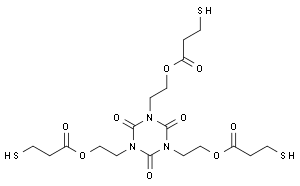 3-巯基丙酸-[2,4,6-三氧代-1,3,5-三嗪-1,3,5(2H,4H,6H)-次基]三-2,1-乙二醇酯