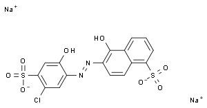 sodium 6-(5-chloro-2-hydroxy-4-sulphophenylazo)-5-hydroxynaphthalene-1-sulphonate