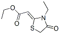 2-(3-Ethyl-4-oxothiazolidin-2-ylidene)acetic acid ethyl ester