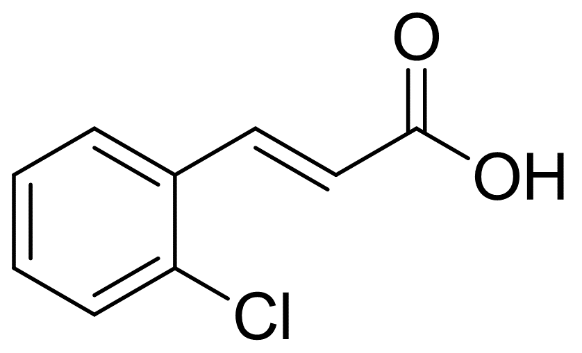 2-氯肉桂酸, 反式构型为主
