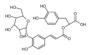 Benzenepropanoic acid, α-[[(2E)-3-[3-(β-D-glucopyranosyloxy)-4-hydroxyphenyl]-1-oxo-2-propen-1-yl]oxy]-3,4-dihydroxy-, (αR)-