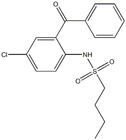N-(2-苯甲酰基-4-氯苯基)丁烷-1-磺酰胺