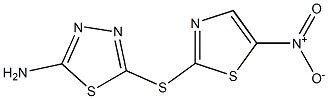 2-Amino-5-[(5-nitro-2-thiazolyl)thio]-1,3,4-thiadiazole