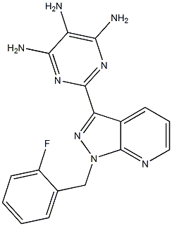 2{1[(2fluorophenyl)Methyl]1Hpyrazolo[3,4 b]pyridin3yl}pyriMidine4,5,6triaMine