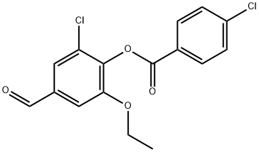 2-Chloro-6-ethoxy-4-formylphenyl 4-chlorobenzoate
