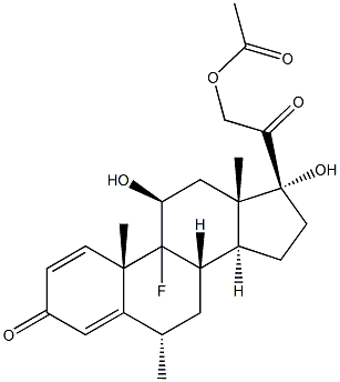 9α-Fluoro-6α-methylprednisolone 21-Acetate
