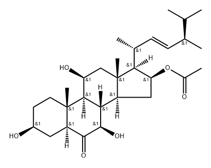 Ergost-22-en-6-one, 16-(acetyloxy)-3,7,11-trihydroxy-, (3β,5α,7β,11β,16β,22E)-