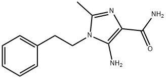 1H-Imidazole-4-carboxamide, 5-amino-2-methyl-1-(2-phenylethyl)-