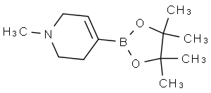 1,2,3,6-tetrahydro-1-methyl-4-(4,4,5,5-tetramethyl-1,3,2-dioxaborolan-2-yl)-pyridine