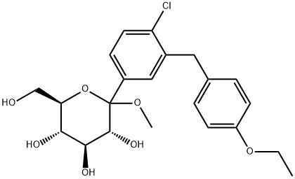 D-Glucopyranoside, Methyl 1-C-[4-chloro-3-[(4-ethoxyphenyl)Methyl]phenyl]-