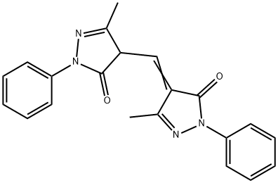 4-[(1,5-Dihydro-3-methyl-5-oxo-1-phenyl-4H-pyrazol-4-ylidene)methyl]-2,4-dihydro-5-methyl-2-phenyl-3H-pyrazol-3-one