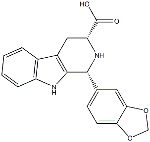 (1R,3R)-1-(1,3-Benzodioxol-5-yl)-2,3,4,9-tetrahydro-1H-pyrido[3,4-b]indole-3-carboxylic Acid Hydrochloride