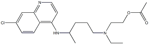 2-((4-((7-chloroquinolin-4-yl)amino)pentyl)(ethyl)amino)ethyl acetate