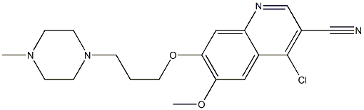 3-Quinolinecarbonitrile,4-chloro-6-Methoxy-7-[3-(4-Methyl-1-piperazinyl)propoxy]-