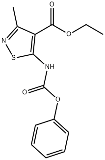 4-Isothiazolecarboxylic acid, 3-methyl-5-[(phenoxycarbonyl)amino]-, ethyl ester