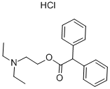2-diethylaminoethyl 2,2-diphenylacetate hydrochloride