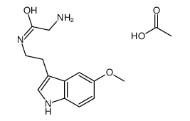 Acetamide,2-amino-N-(2-(5-methoxy-3-indolyl)ethyl)-,acetate