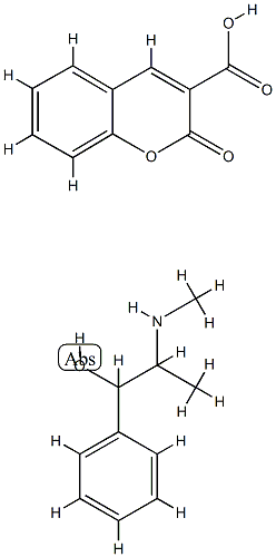 2-oxo-2H-1-benzopyran-3-carboxylic acid, compound with [R-(R*,S*)]-2-(methylamino)-1-phenylpropanol (1:1)