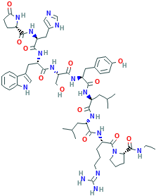 (S)-N-Ethyl-1-(((S)-5-oxopyrrolidine-2-carbonyl)-L-histidyl-L-tryptophyl-L-seryl-L-tyrosyl-L-leucyl-L-leucyl-L-arginyl)pyrrolidine-2-carboxamide