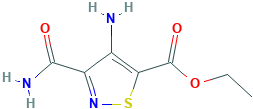 5-Isothiazolecarboxylic acid, 4-amino-3-(aminocarbonyl)-, ethyl ester
