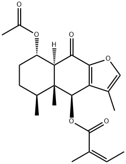 2-Butenoic acid, 2-methyl-, (4S,4aR,5S,8S,8aS)-8-(acetyloxy)-4,4a,5,6,7,8,8a,9-octahydro-3,4a,5-trimethyl-9-oxonaphtho[2,3-b]furan-4-yl ester, (2Z)-