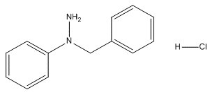 Hydrazine, 1-phenyl-1-(phenylmethyl)-, monohydrochloride