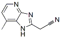 1H-Imidazo[4,5-b]pyridine-2-acetonitrile, 7-methyl- (9CI)