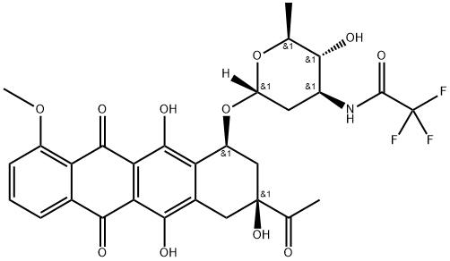 (8S-cis)-8-acetyl-7,8,9,10-tetrahydro-6,8,11-trihydroxy-1-methoxy-10-[[2,3,6-trideoxy-3-[(trifluoroacetyl)amino]-alpha-L-arabino-hexopyranosyl]oxy]naphthacene-5,12-dione