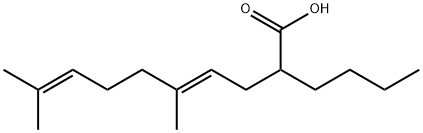 2-丁基-5,9-二甲基癸-4,8-二烯酸