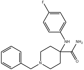 4-Piperidinecarboxamide, 4-[(4-fluorophenyl)amino]-1-(phenylmethyl)-