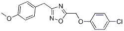 5-[(4-chlorophenoxy)methyl]-3-[(4-methoxyphenyl)methyl]-1,2,4-oxadiazole