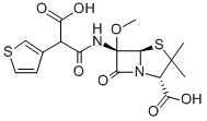 (2S,5R,6S)-6-[[2-Carboxy-2-(3-thienyl)acetyl]amino]-6-methoxy-3,3-dimethyl-7-oxo-4-thia-1-azabicyclo[3.2.0]heptane-2-carboxylic acid sodium salt