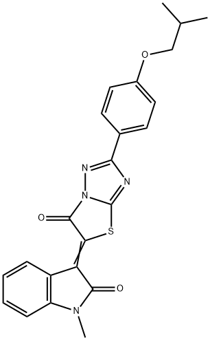 (5Z)-5-(1-methyl-2-oxoindol-3-ylidene)-2-[4-(2-methylpropoxy)phenyl]-[1,3]thiazolo[3,2-b][1,2,4]triazol-6-one