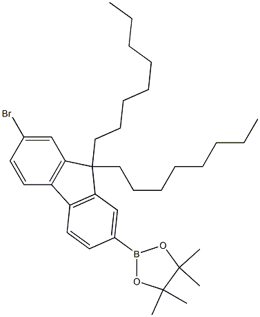 2-(7-溴-9,9-二-N-辛基-9H-芴-2-基)-4,4,5,5-四甲基-1,3,2-二氧杂环戊硼烷