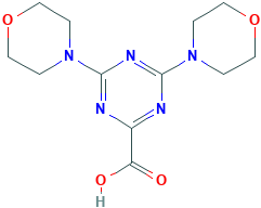4,6-DI-MORPHOLIN-4-YL-[1,3,5]TRIAZINE-2-CARBOXYLIC ACID