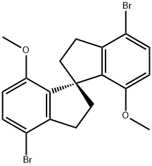 1,1'-Spirobi[1H-indene], 4,4'-dibromo-2,2',3,3'-tetrahydro-7,7'-dimethoxy-, (1S)- (9CI)